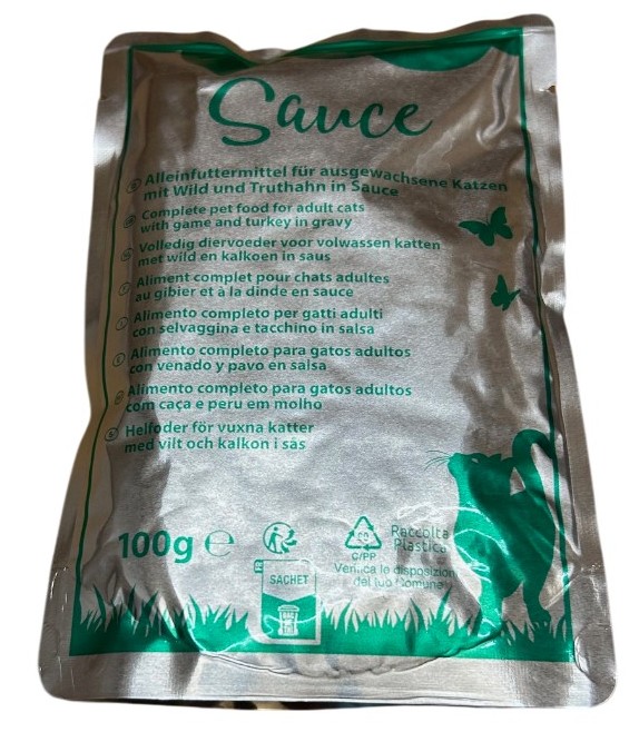 Katzenfutter Stückchen in Soße mit Rind & Leber 100g.jpg