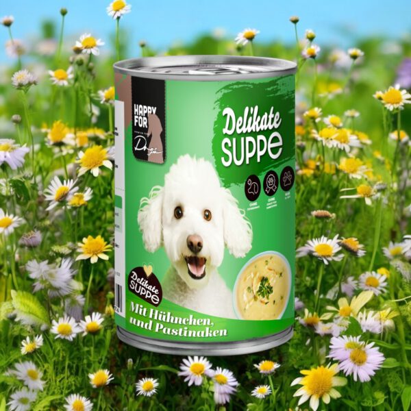 HAPPY FOR Dogs Suppe Huhn Pastinaken_Frühling.JPEG