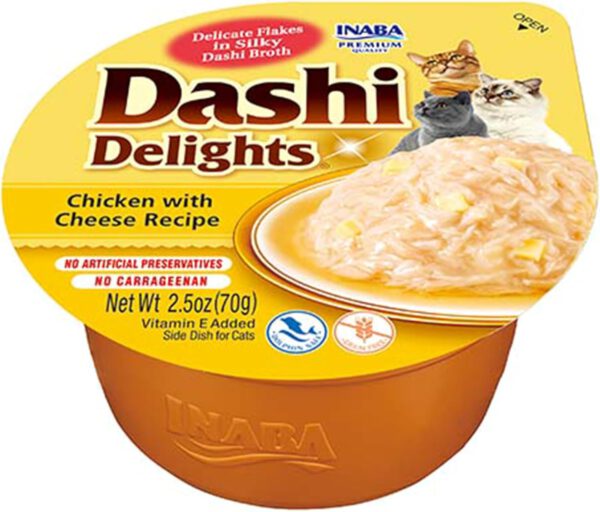 Dashi Delights Katzensnack zarte Stückchen in Sauce mit Huhn & Käse 1 x 70g - 1.jpg