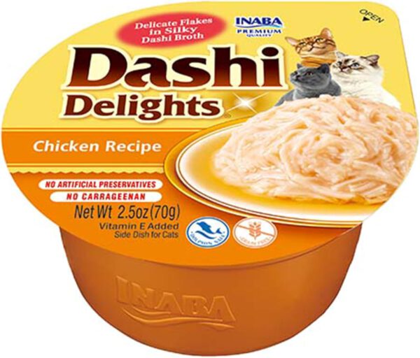 Dashi Delights Katzensnack zarte Stückchen in Sauce mit Huhn 1 x 70g - 1.jpg