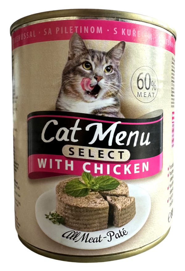 Cat Menü Select Premium Katzenfutter Pastete 60% Fleisch Huhn 12x800g - 1.jpg